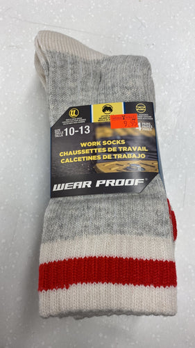 WEAR PROOF Men's 4 Pack Blend Crew Socks