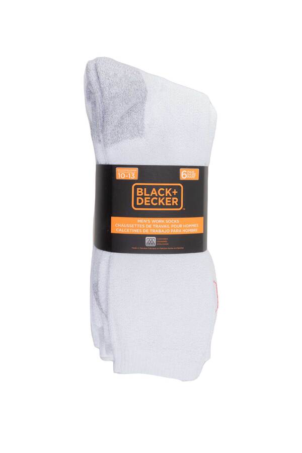 BLACK+DECKER Men's 6 Pack Socks