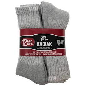 Kodiak Men's Athletic Performance Socks 12Pairs / Pack